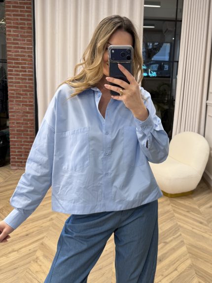 Crop Cotton Shirt – Ciel