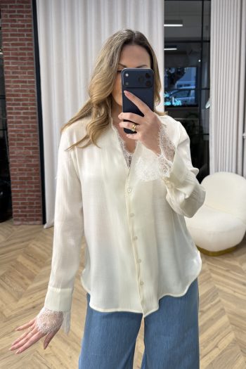 Gia Lace Shirt – White - Image 6