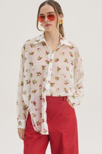 Cherry Shirt – White