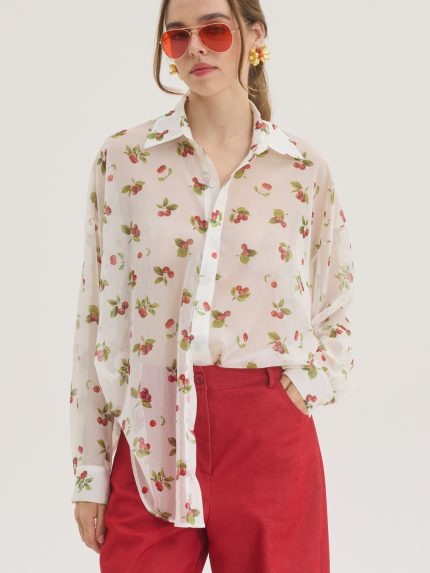 Cherry Shirt – White