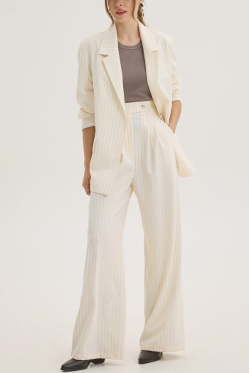 Bridget Striped Suit – Ecru - Image 3