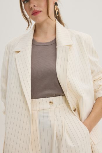 Bridget Striped Suit – Ecru - Image 2