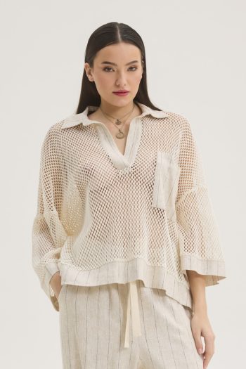 Georgina Knit Blouse – Striped