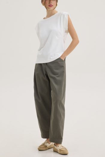 Blake Slouchy Pants – Khaki - Image 2