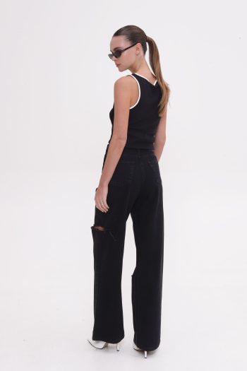 Emma Wide Leg – Black - Image 3