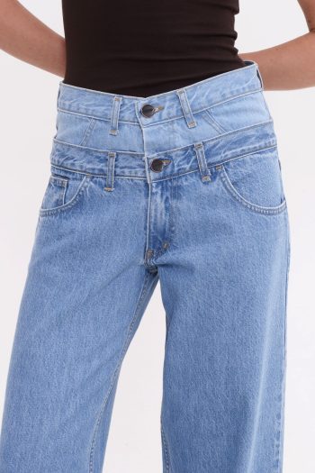 Alaia Wide Leg – Blue/Light Blue - Image 2