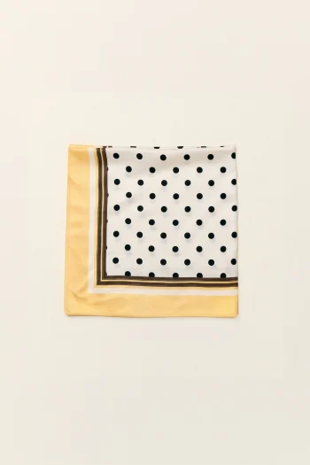 Polka Dot Scarf – Beige - Image 2