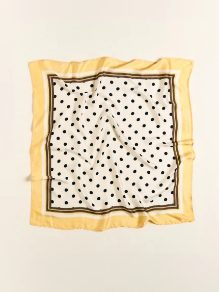 Polka Dot Scarf – Beige