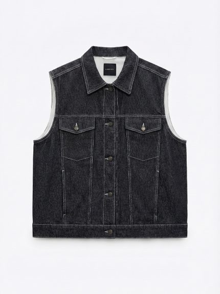 Pixie Denim Vest – Blue