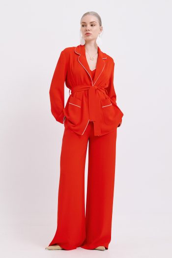 Tokyo Crepe Kimono – Red - Image 2