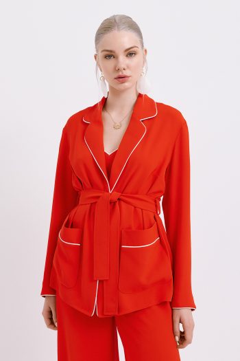 Tokyo Crepe Kimono – Red