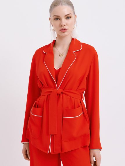 Tokyo Crepe Kimono – Red