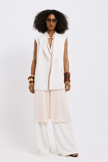 Marisa Crepe Pants – Cream - Image 2