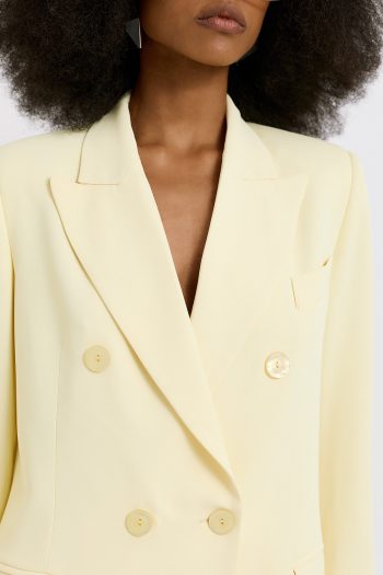 Nancy Crepe Blazer – Yellow - Image 3