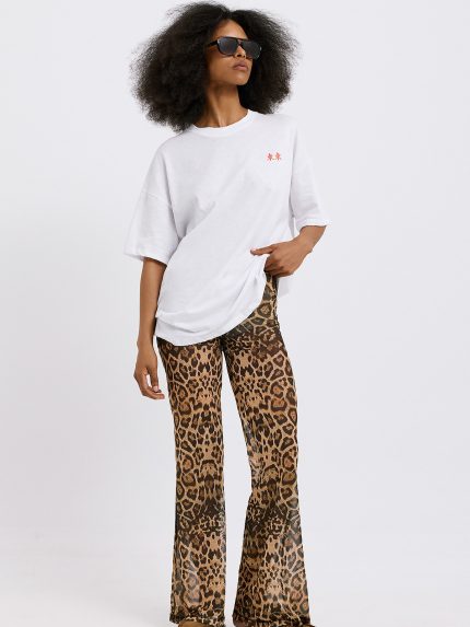 Alexa Mesh Pants – Leopard