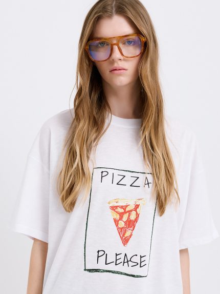 Pizza T-shirt – Off White