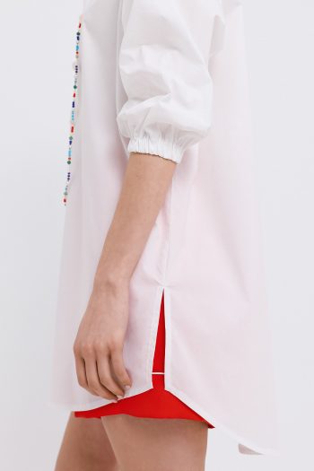Blossom Cotton Shirt – White - Image 5