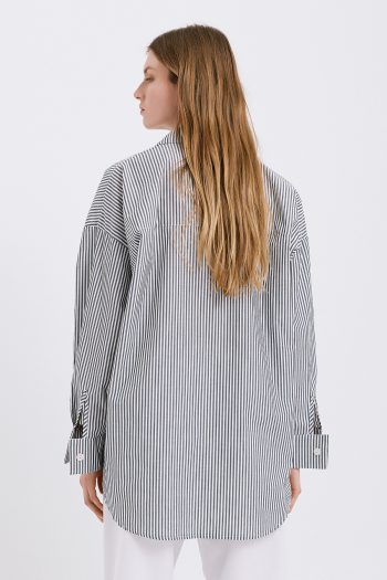 Brianna Shirt – Black Striped - Image 4
