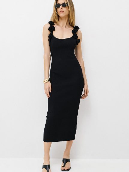 Lola Knit Dress – Black