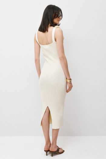 Lola Knit Dress – Cream - Image 6