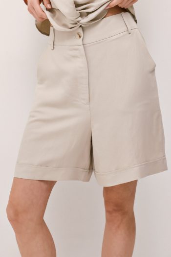 Hannah Linen Bermuda Set – Beige - Image 5