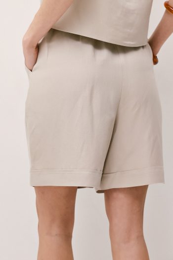Hannah Linen Bermuda Set – Beige - Image 7