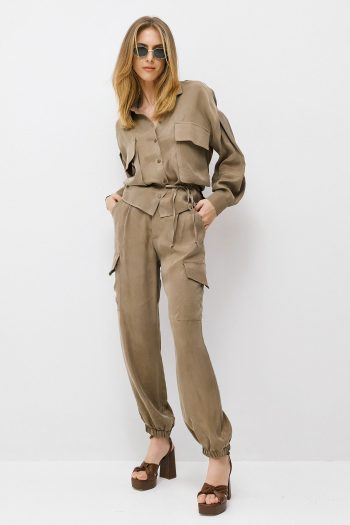 Geo Shirt – Khaki - Image 3