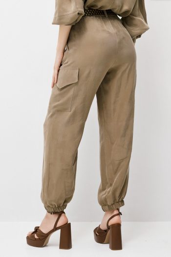 Geo Cargo Pants – Khaki - Image 5