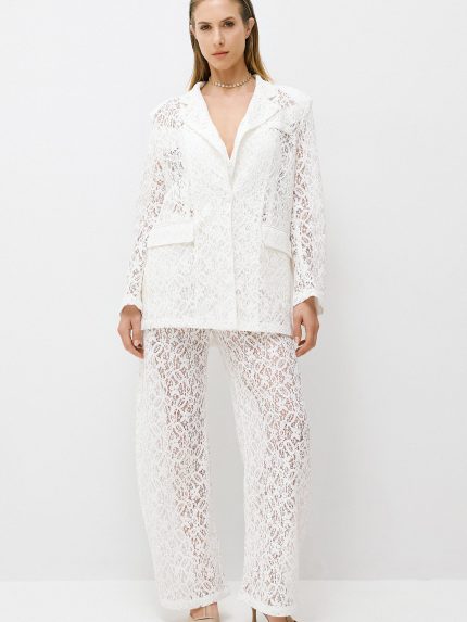 Regina Sequin Set – White