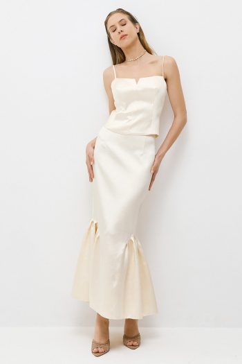 Opera Taffeta Bustier – Vanilla - Image 2