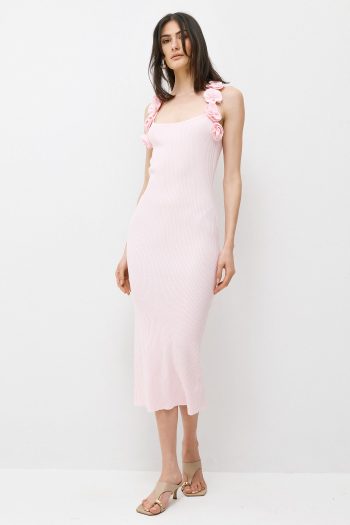 Lola Knit Dress – Pink - Image 3