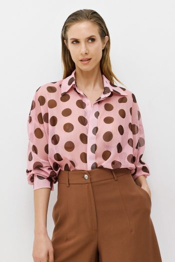 Cynthia Dot Shirt – Pink