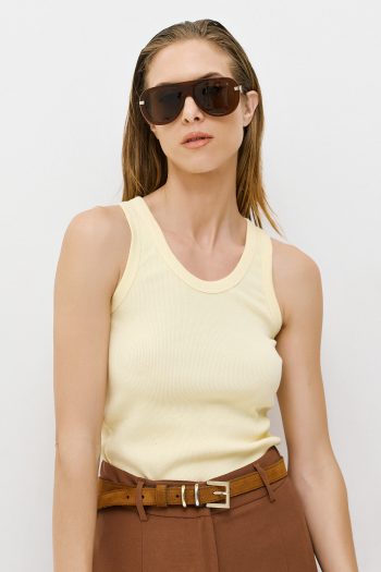 Rib Tank Top – Yellow