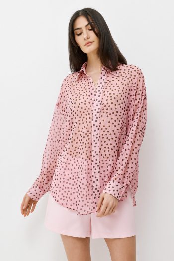 Polka Dot Shirt – Pink - Image 3