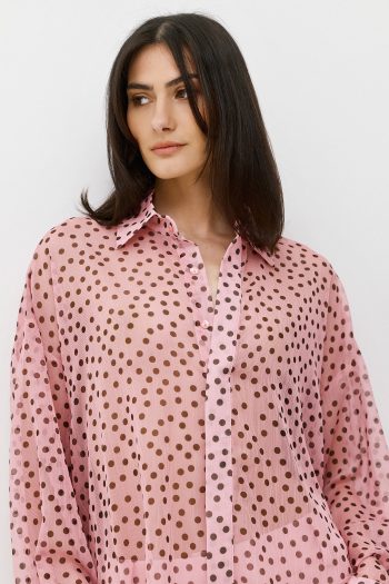 Polka Dot Shirt – Pink - Image 4