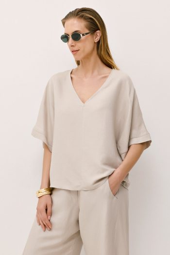 Hannah Linen Set – Beige - Image 2