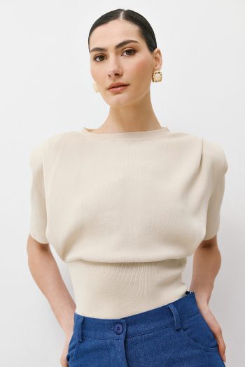 Padded Knit – Beige