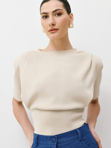 Padded Knit – Beige