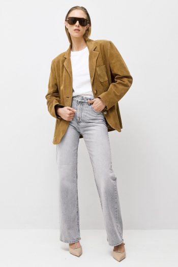 Padded Oversized T-shirt – White - Image 3