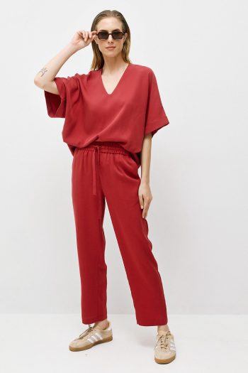 Cupro Blouse Set – Chili - Image 3