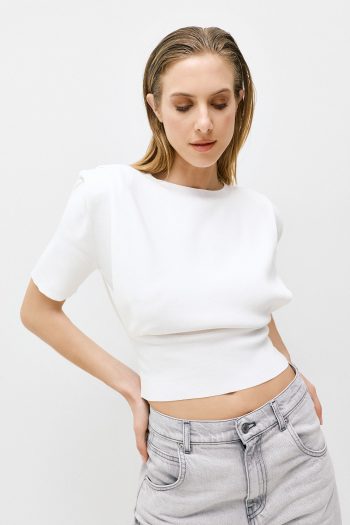 Padded Knit – White