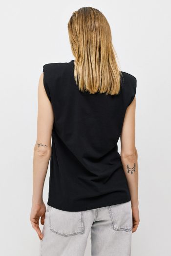 Gloria Padded Top – Black - Image 3