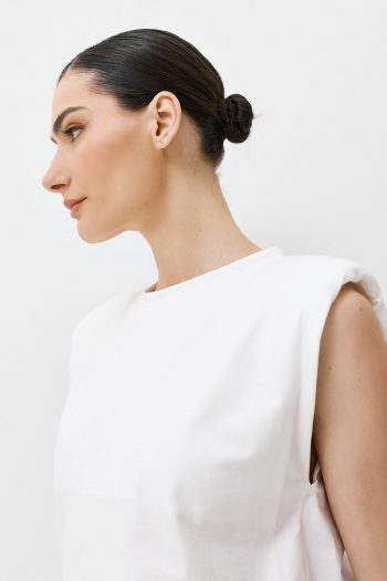 Gloria Padded Top – White - Image 4