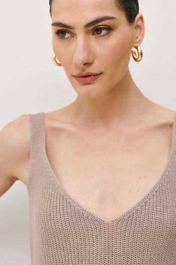 Mia Knit Top – Beige - Image 3