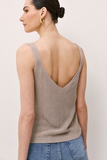 Mia Knit Top – Beige - Image 4