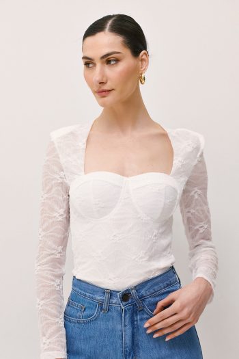 Jilian Lace Top – White