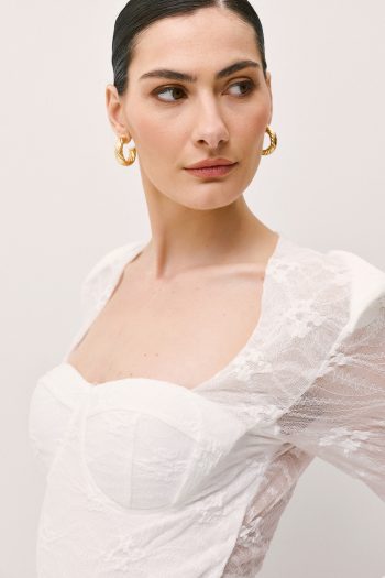 Jilian Lace Top – White - Image 2