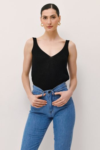 Mia Knit Top – Black - Image 3
