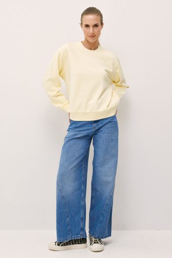 Basic Sweatshirt – Yellow - Image 4