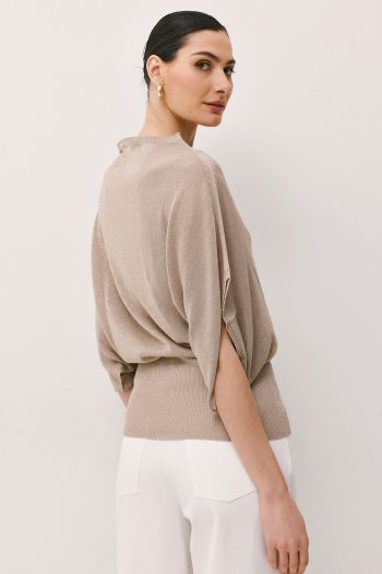 Zelia Lurex Knit – Beige - Image 5